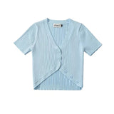 Women T-Shirt Knitwear Top Women's Summer Short Sleeve