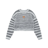 Women Sweater Loose Casual Girls Short round Neck Autumn