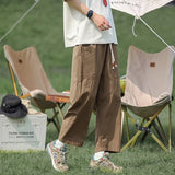 Men Sweatpants Men's Summer Outdoor Cotton Loose Straight Casual