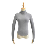 Women T-Shirt Autumn and Winter Stretch Tight Long-Sleeved T-shirt Top