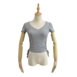 Women T-Shirt Workout Clothes Spring and Summer Sports Tight T-shirt for Women