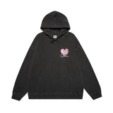 Men Hoodie Printed Hoodie Boys Washed Old Loose Hoodie