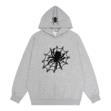 Men Hoodie Printed Pullover Sweatshirt Relaxed-Fit Hoodie Top Spring and Autumn Men
