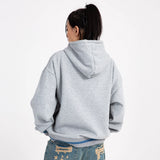 Men Fleece Lined Hoodie Zipper Cardigan Sweater Coat Men's Loose Five-Pointed Star Embroidered Hoodie