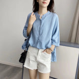 Women T-shirt Denim Shirt Women's Spring Design Loose Top