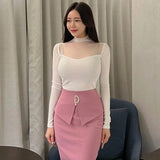 Women Long Sleeve Shirt Autumn Slim Fit