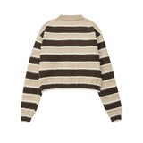 Women Sweater Short Knitted Letter Autumn Leisure Sweater Coat