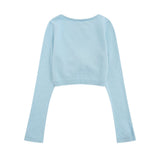 Women Sweater Rainbow Striped Vest Sweater Women's Autumn Leisure Sweater