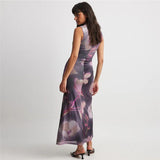 Women Dresses Autumn and Winter Women's Fashion round Neck Sleeveless Sexy Dress