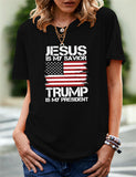 Women's Independence Day T Shirt Printed Short-Sleeved T-shirt