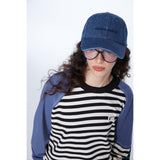 Unisex Hoodie Patchwork Retro University Style Striped round Neck Sweater