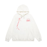 Men Hoodie Bowknot Printed Hoodie Boys Loose Autumn and Winter