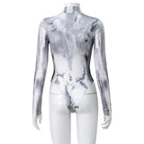 Women Jumpsuit Printed Tight Jumpsuit Top for Women