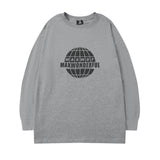 Men Long Sleeve Shirt Logo round Neck Long Sleeve T-shirt Men and Women Street Hip Hop Couple