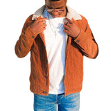 Men Jack Corduroy Jacket Men's Lamb Wool Denim Coat