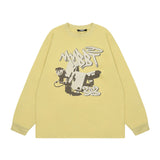 Men Long Sleeve Shirt Trendy Brand Long Sleeve Bottoming T-shirt Men and Women Retro