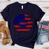 Women's Independence Day T Shirt round Neck Short Sleeve T-shirt Women's Top