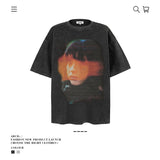 American vintage street T-shirt men's loose top