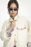 Unisex Jacket Autumn Ethnic Style Stitching Denim