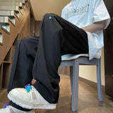 Men Sweatpants Drape Ice Silk Pants Men's Summer