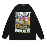 Men Long Sleeve Shirt Tupac Floral Print Long Sleeve Pullover Men and Women Loose Top