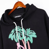 Palm Angle Hoodie Palm Angels Coconut Print Hoodie Sweater for Men and Women
