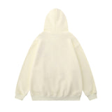 Men Hoodie Flocking Embroidered Spider Hooded Sweater Loose Casual Pullover