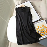 Women T-Shirt Summer Vest Loose round Neck T-shirt