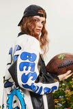 Unisex Jacket Autumn Printed Leather Baseball Uniform Women's Clothing
