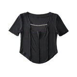 Women T-Shirt Short T-shirt Women's Summer Short Sleeve