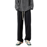 Men Sweatpants Drawstring Straight Pants Men's Spring and Autumn High Street Fashion Brand Loose
