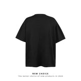 American vintage street T-shirt retro men's summer loose casual top
