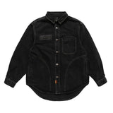 Men Denim Jacket Vintage Washed Long Sleeve Denim Jacket Men Loose Letter Embroidery