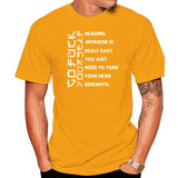 Men t-shirt Reading Japanese is really easy shirt