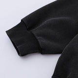 Men Hoodie Printed Hoodie Men's Loose Long-Sleeved Washed Pullover