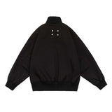Unisex Jacket Autumn Vintage Stand Collar Coat Women's Clothing