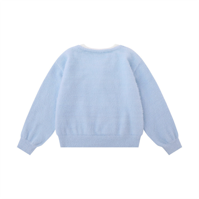 Women Sweater Women's Loose Casual Autumn Love Button Sweater