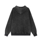 Men Hoodie Washed Old Hooded Sweater Men's Loose Casual