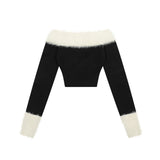 Women Sweater Short Sweater for Girls Spring Autumn Knitwear