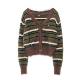 Women Sweater Knitted Cardigan Women's Autumn Short Long-Sleeved Sweater