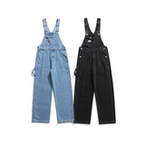 Unisex Pants Autumn Retro Denim Suspender Pants