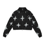 Women Sweater Cropped Sweater Coat Women's Autumn Winter Coat