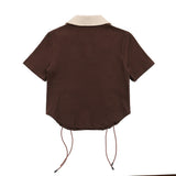 Women T-shirt Short T-shirt Summer High Street Letter Embroidery