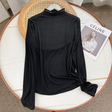 Women's T-Shirt Long-Sleeved T-shirt Women's Autumn All-Matching Casual Bottoming Shirt