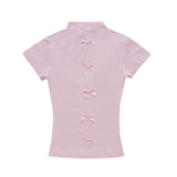 Women T-shirt Turtleneck Short Sleeve T-shirt Slim Fit Summer Top