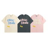 Men T Shirt Street Towel Casual All-Match Short-Sleeved T-shirt Men and Women