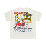 Travis Scott T-Shirt Travis Scott Utopia Graffiti Casual Print Short Sleeve