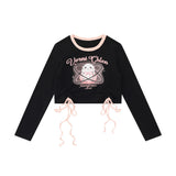 Women Long Sleeve T-Shirt Printed Short-Sleeved T-shirt Women's Spring and Autumn Casual