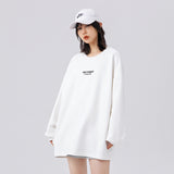 Unisex Hoodie Printed Long Sleeve T-shirt Men and Women Loose-Fitting Casual round-Neck