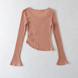 Women T-Shirt Autumn Pure Desire Style Long Sleeve Temperament Top